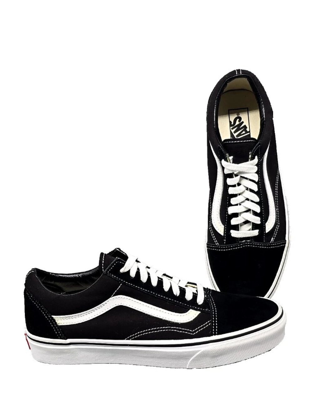 Vans Old Skool Black White Unisex Skate Shoes Men's Size 9.5 Women's Size 11.0